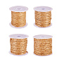 4 рулоны 4 стили джутовый шнур, джутовая струна, джутовый шпагат, для изготовления ювелирных изделий