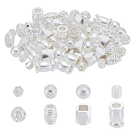 80 шт. 8 стили латунные бусины-проставки, разнообразные