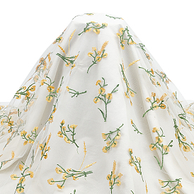 Цветочный узор полиэстер вышитое кружево ткань, аксессуары