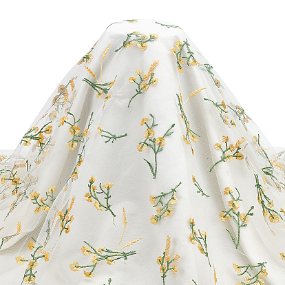 Цветочный узор полиэстер вышитое кружево ткань, аксессуары