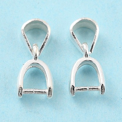 925 Sterling Silver Ice Pick Pinch Bails, Triangle