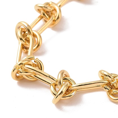 304 Stainless Steel Knot Link Chain Bracelet for Men Women