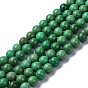 Natural Howlite Beads Strands, Dyed & Heated, Round