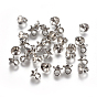 CCB Plastic Cup Pearl Peg Bails Pin Pendants, For Half Drilled Beads