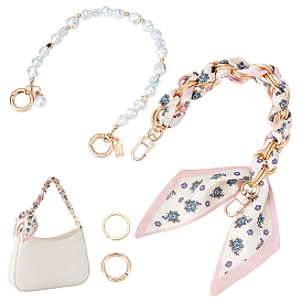 Удлинительные цепи для сумок из полиэстера и сплава, Сплав с застежками, легкосплавные пружинные кольца, легкосплавные пружинные кольца