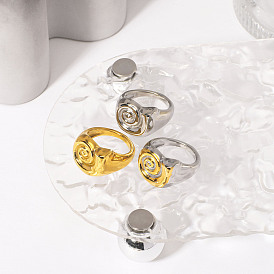 304 палец кольца из нержавеющей стали, завиток