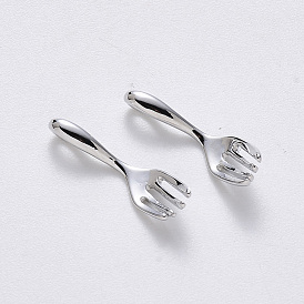 Messing Anhänger & Charms, Nickel frei, Gabel