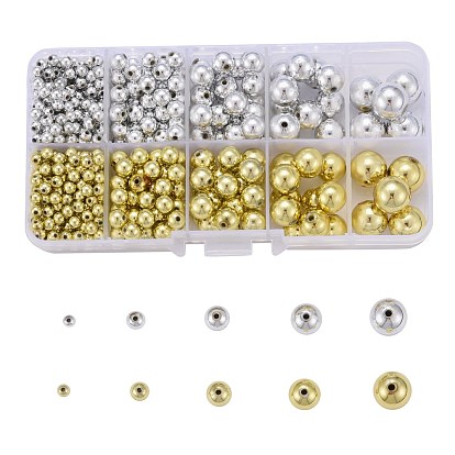 Plating Acrylic Beads, Round