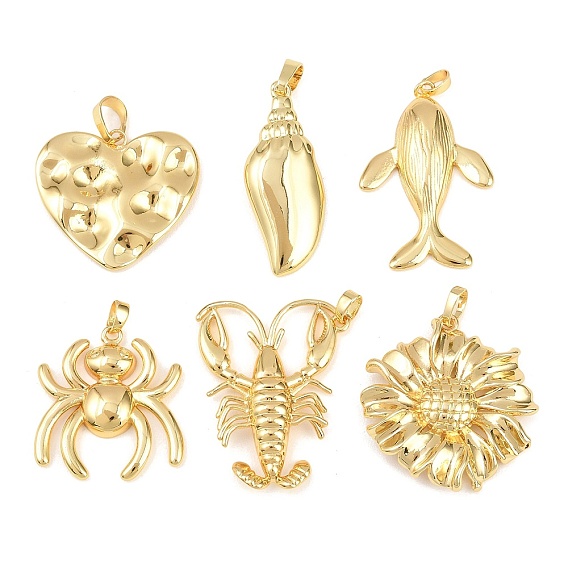 Латунные подвески, золотые