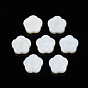 Perles de coquillages naturels d'eau douce, fleur