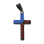 Independence Day 304 Stainless Steel Enamel Pendants, Cross Charm