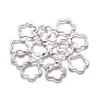 201 Stainless Steel Linking Rings, Flower