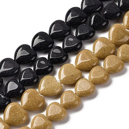 Синтетические голдстоуновские бисер пряди, сердце