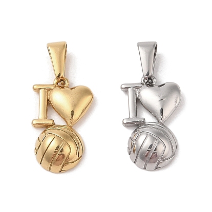 304 подвески из нержавеющей стали, я люблю волейбольное очарование