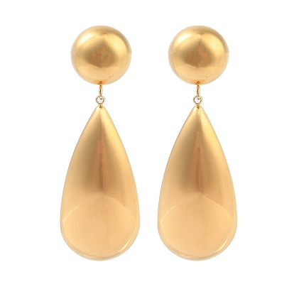 Ионное покрытие (ip) 304 серьги-гвоздики из нержавеющей стали, слеза