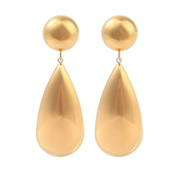 Ионное покрытие (ip) 304 серьги-гвоздики из нержавеющей стали, слеза