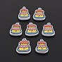 Handmade Polymer Clay Cabochons, Polymer Clay Slices for Resin Crafts & DIY Projects, Cake