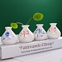 Porcelain Vase Miniature Ornaments, Micro Landscape Home Dollhouse Accessories, Pretending Prop Decorations