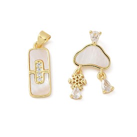 Латунные микро проложить кубического циркония подвески, с оболочкой, без свинца и без кадмия, долговечный