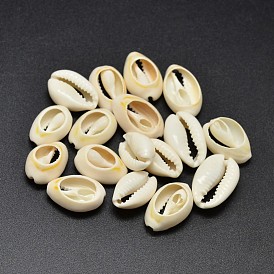 Natural White Shell Conch Beads, No Hole, 17x10~12x6.5mm, about 650pcs/500g