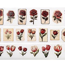 Picture Paper Stickers, Flower Decorative Stickers