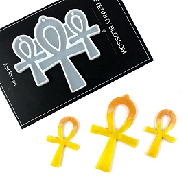 Ankh Cross Silicone Molds, Pendant Molds, For UV Resin, Epoxy Resin Jewelry Making