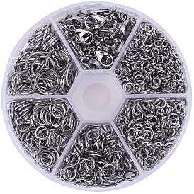 Набор из нержавеющей стали, кольца для прыжков и застежки «лобстер»