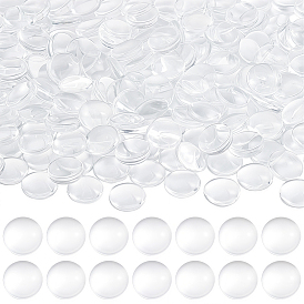 200pcs transparente Glascabochons, klare Kuppel Cabochon für Cameo Foto Anhänger Schmuckherstellung