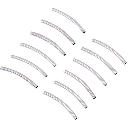 Curved Brass Tube Beads