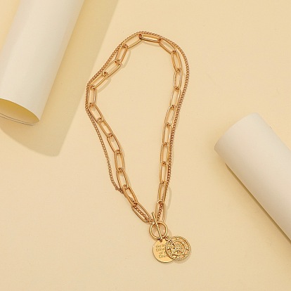 Кулон в виде звезды-компаса из сплава 2-цепочки с застежками для женщин