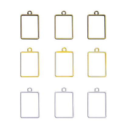 Прямоугольный сплав прямоугольной формы, для diy уф смолы, эпоксидная смола, Прессованные цветочные украшения, без свинца и без никеля 