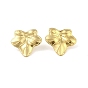Ion Plating(IP) 304 Stainless Steel Stud Earrings for Women, Leaf