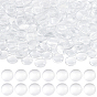 200 pcs cabochons en verre transparent, cabochon en dôme clair pour la fabrication de bijoux pendentif photo camée