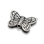 Vintage Alloy Butterfly Beads, 11x14x3mm, Hole: 1mm