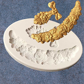 Food Grade Silicone Molds, Fondant Molds, For DIY Cake Decoration, Chocolate, Candy, UV Resin & Epoxy Resin Jewelry Making, Lace