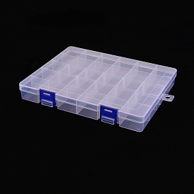 Bead Display Tray with 14 Dividers and Crackle Glass Beads