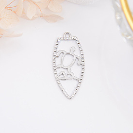 Латунные подвески, черепаха/дельфин