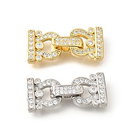 Арочные латунные микропаве прозрачные кубические цирконии складные застежки, долговечный, без кадмия и без свинца, стойки покрытие