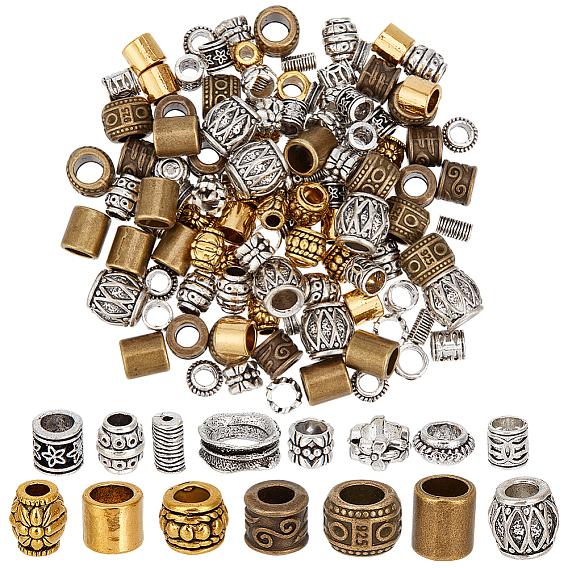 150 шт 15 стили европейские бусины из сплава в тибетском стиле