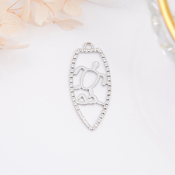 Латунные подвески, черепаха/дельфин