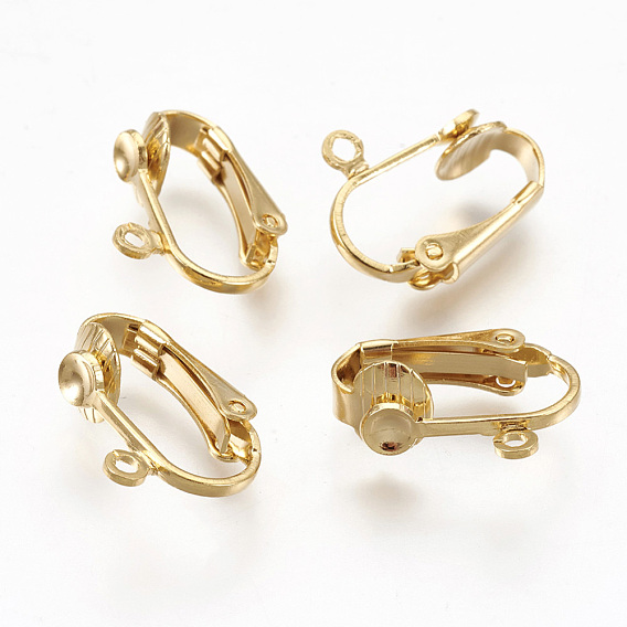 Brass Clip-on Earring Findings