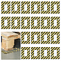 50Pcs PVC Self-Adhesive Safety Labels, Floor Tabletop Warning Stickers