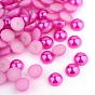 ABS Plastic Cabochons, Imitation Pearl, Half Round