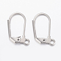 304 Stainless Steel Leverback Earring Findings, with Loop