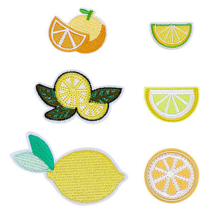 24 шт. 6 стили лимонные полиэстеровые заплатки, аксессуары для костюма