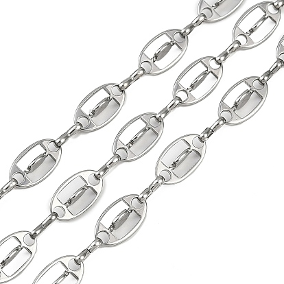 304 цепи овальные из нержавеющей стали, несварные, с катушкой