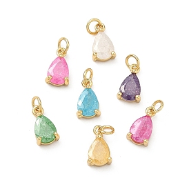 Кулон из циркония, слезинки, без свинца и без кадмия, стойки покрытие, долговечный, реальный 18 k позолоченный