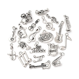 20шт 20 стили тибетский стиль сплав подвески набор, музыкальные инструменты прелести