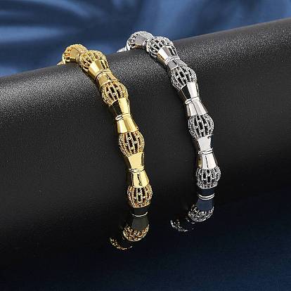 Латунные браслеты для женщин, бамбук, стойки покрытие