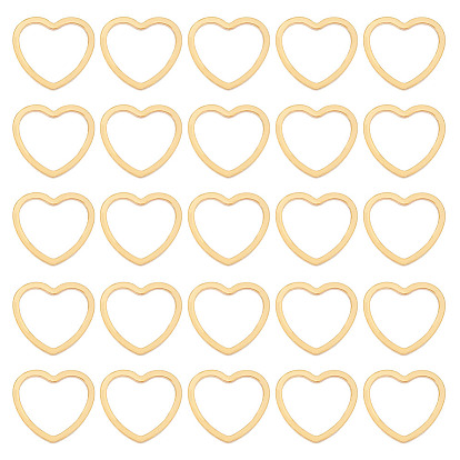 30 шт. 201 соединительные кольца из нержавеющей стали, сердце